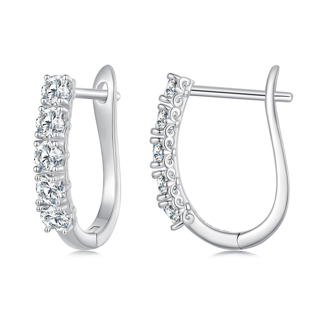 S925 Sterling Silver Moissanite Earrings 0.30 Carat for Women