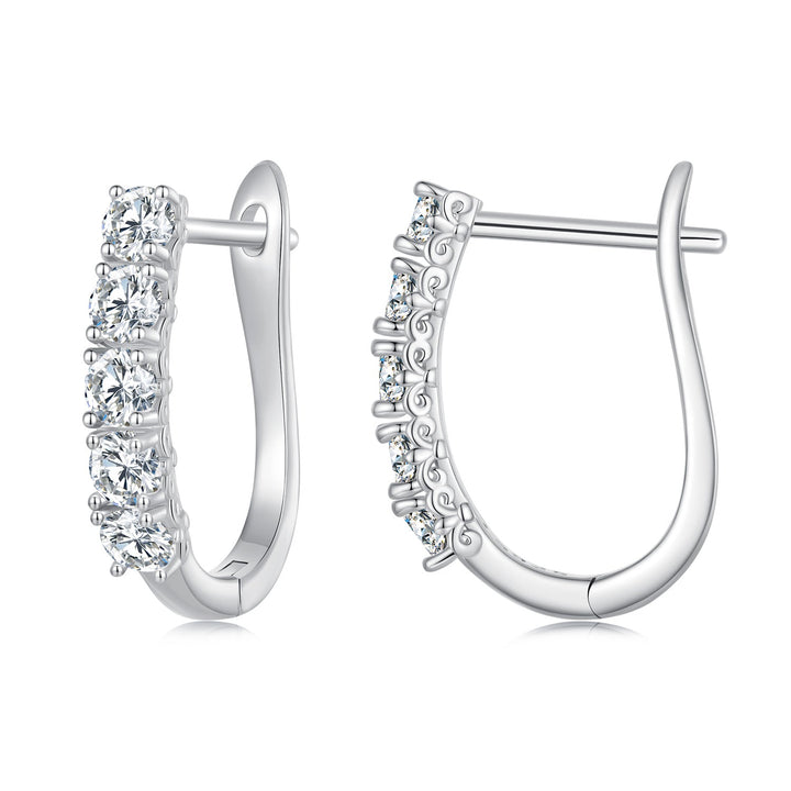S925 Sterling Silver Moissanite Earrings 0.30 Carat for Women