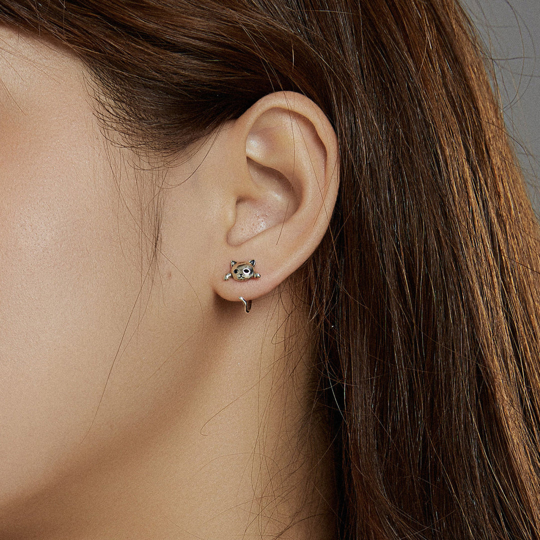 925 Sterling Silver Earrings with Pavé Setting and CZ Stones