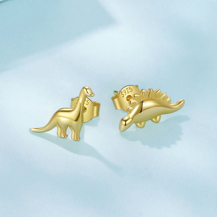 925 Sterling Silver Earrings with Oxidized Finish, 1.1*1cm &amp; 1.2*0.6cm for Women