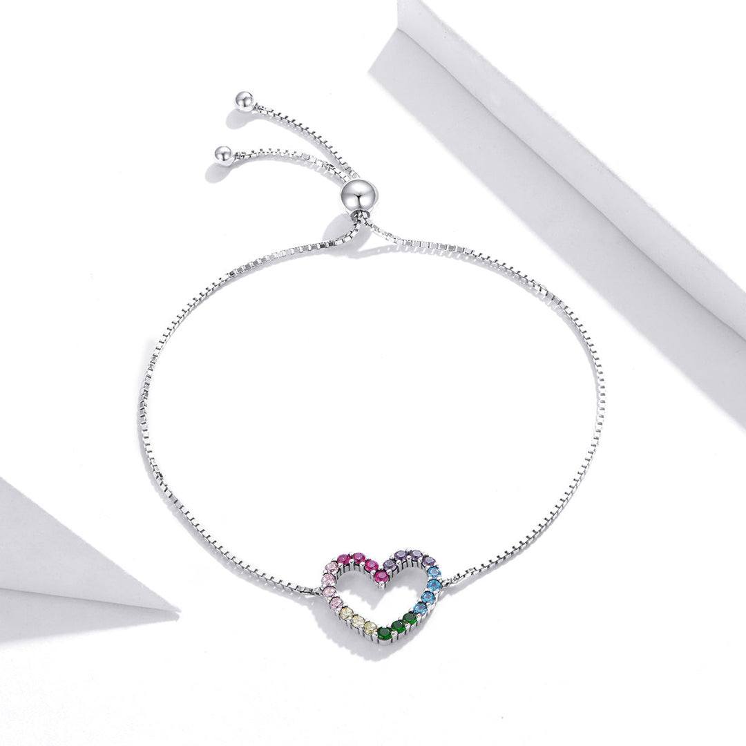 925 Sterling Silver Bracelet with Pavé Setting CZ