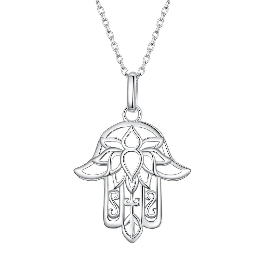 S925 Sterling Silver Plated Platinum Adjustable Necklace for Women