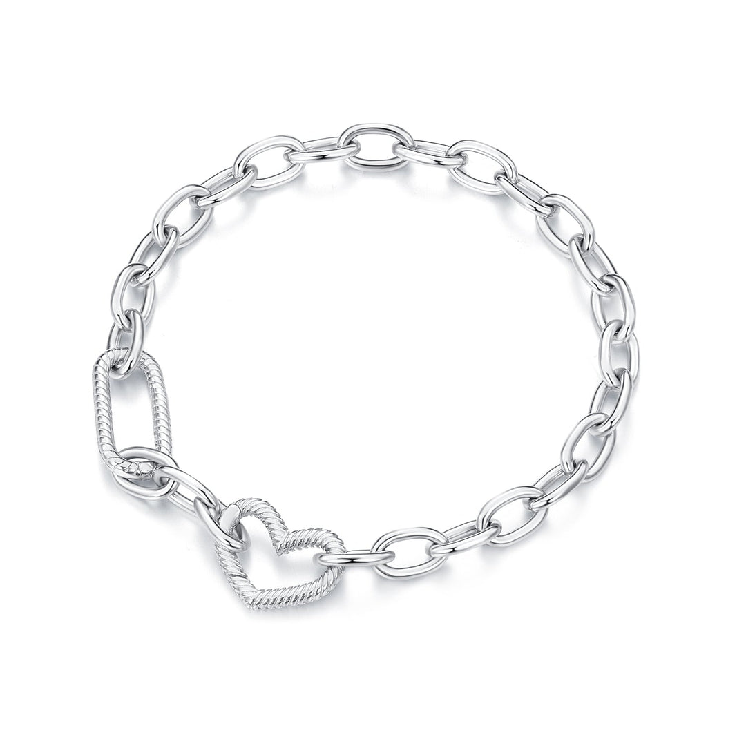 925 Sterling Silver Plated 190mm Bracelet for Women