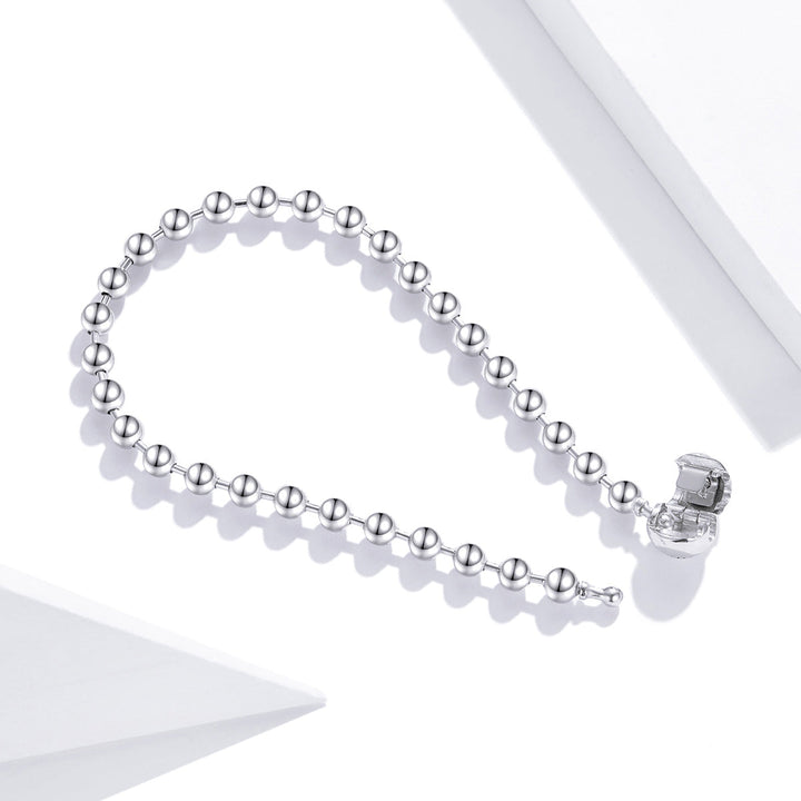 925 Sterling Silver Bracelet 17cm Oxidized &amp; Platinum Plated for Women