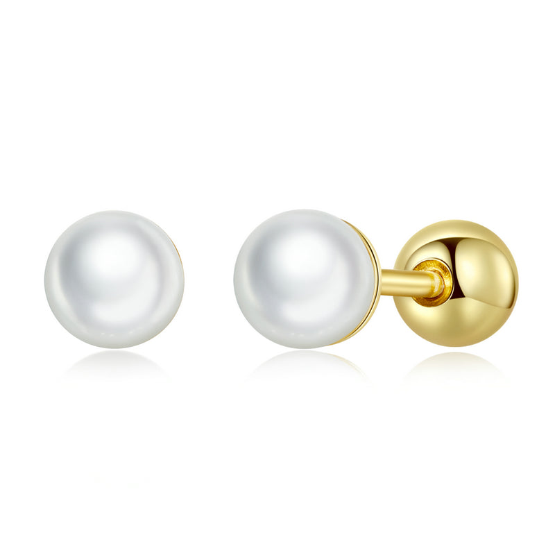925 Sterling Silver Quality Shell Pearl Earrings for Women
