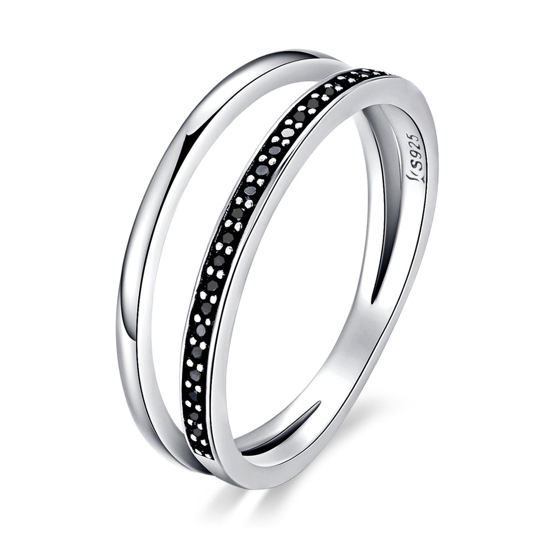 925 Sterling Silver 0.6CM Width Ring Size 6 for Women