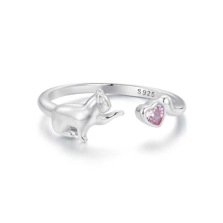 925 Sterling Silver Pavé Setting CZ White Gold Plated Ring for Women