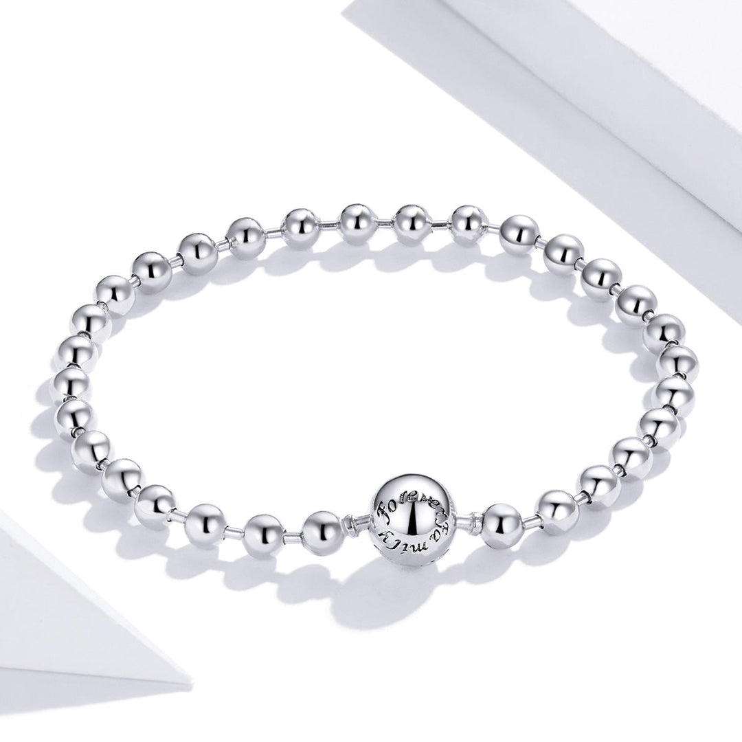 925 Sterling Silver Bracelet 17cm Oxidized &amp; Platinum Plated for Women