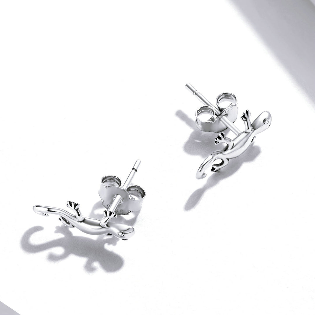 925 Sterling Silver Earrings 1.3*0.6cm for Women