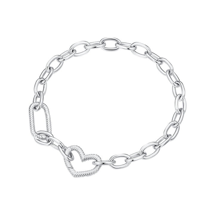 925 Sterling Silver Plated 190mm Bracelet for Women