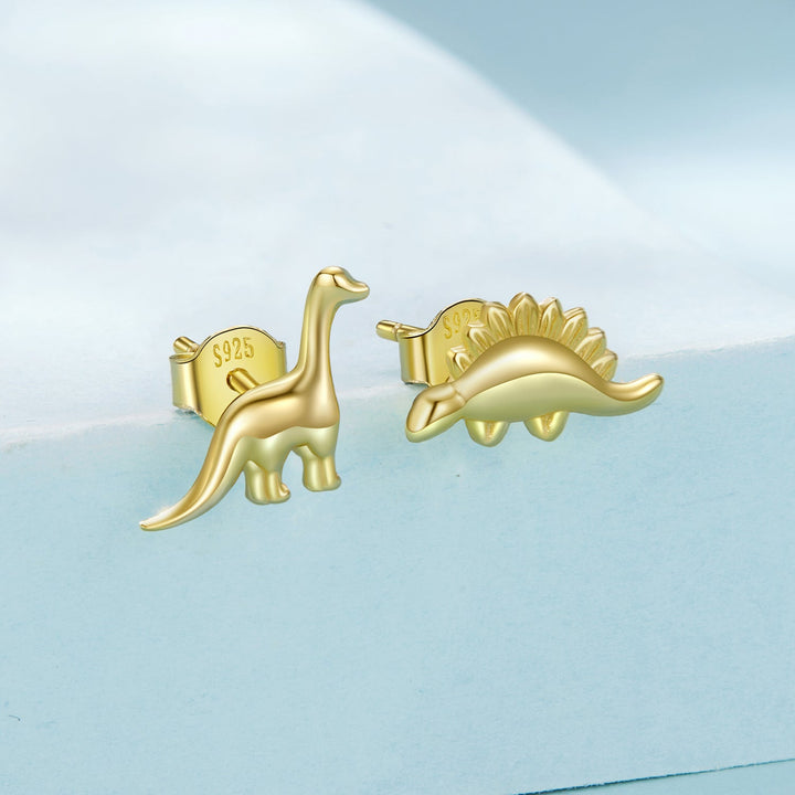 925 Sterling Silver Earrings with Oxidized Finish, 1.1*1cm &amp; 1.2*0.6cm for Women