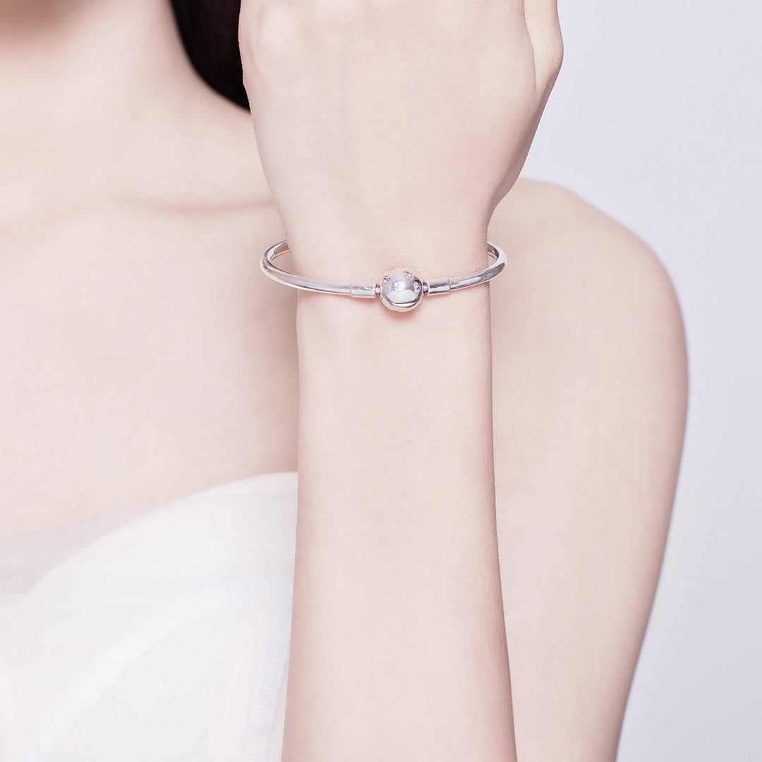 925 Sterling Silver Adjustable Bracelet Style Nan Size 17cm for Men