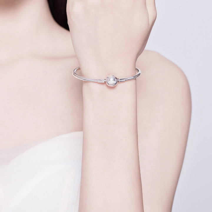 925 Sterling Silver Adjustable Bracelet Style Nan Size 17cm for Men