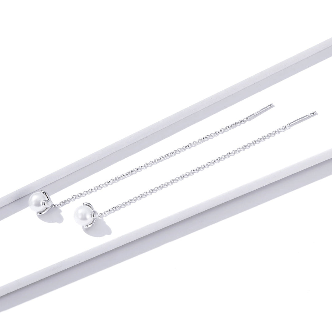 925 Sterling Silver Earrings with Quality Shell Pearl