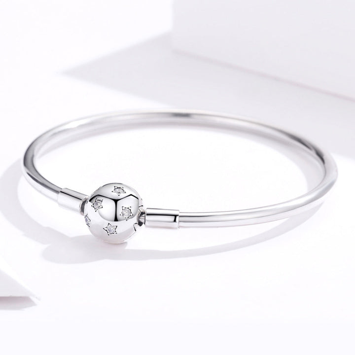 925 Sterling Silver Adjustable Bracelet Style Nan Size 17cm for Men