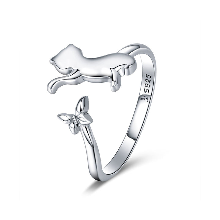 925 Sterling Silver Ring with 0.2cm Width and 1.2cm Claw Height