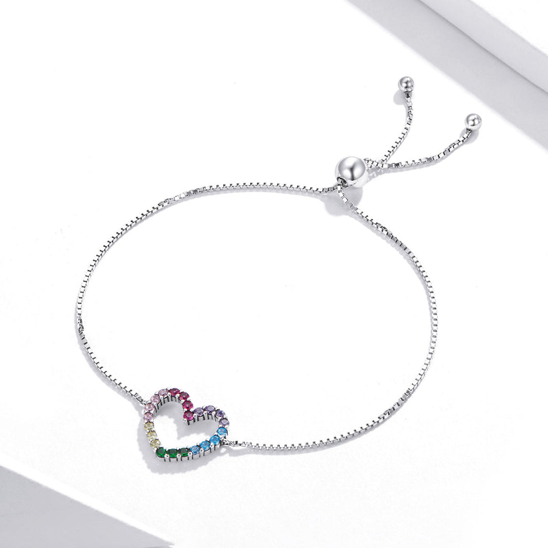 925 Sterling Silver Bracelet with Pavé Setting CZ