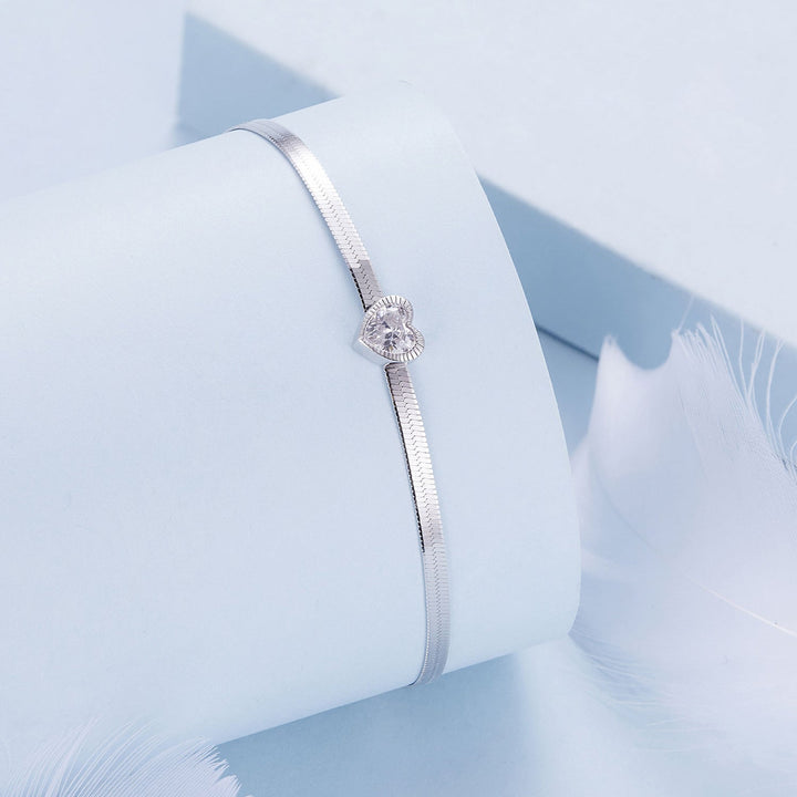 925 Sterling Silver Pavé CZ Bracelet for Women