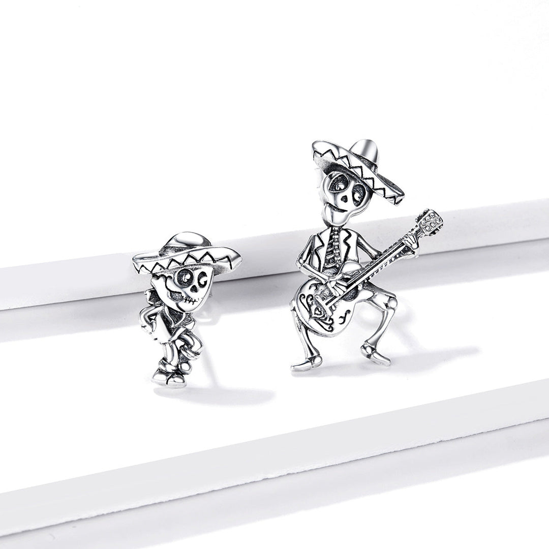 S925 Oxidized Silver Earrings Size 1.5*1cm, 2.4*1.3cm for Women