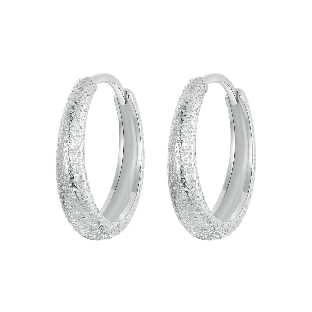 925 Sterling Silver Earrings 16*3mm with Platinum Plating for Women