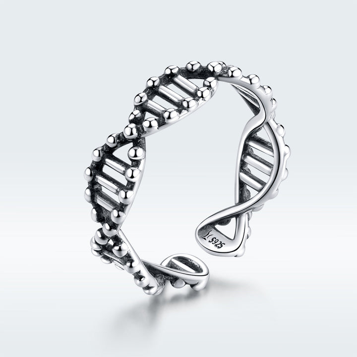 925 Sterling Silver Oxidized Ring for Women