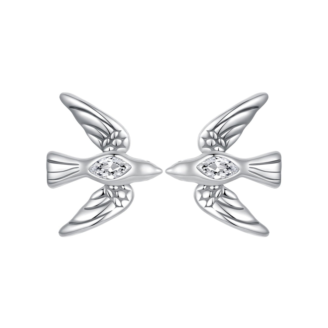 925 Sterling Silver Oxidized CZ Earrings for Women