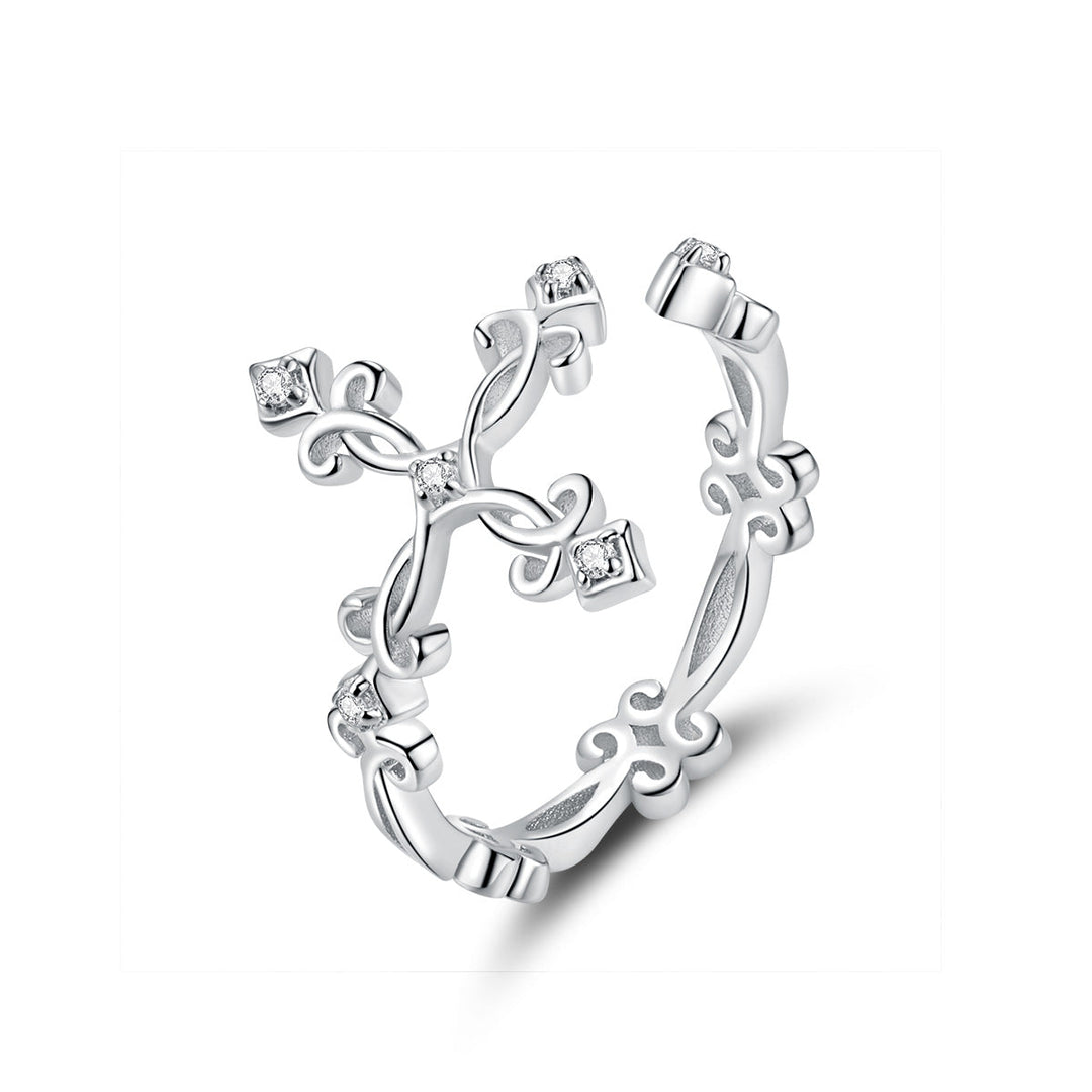 S925 Sterling Silver 0.4cm Width Pavé Setting CZ Ring