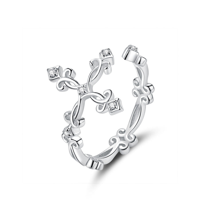 S925 Sterling Silver 0.4cm Width Pavé Setting CZ Ring