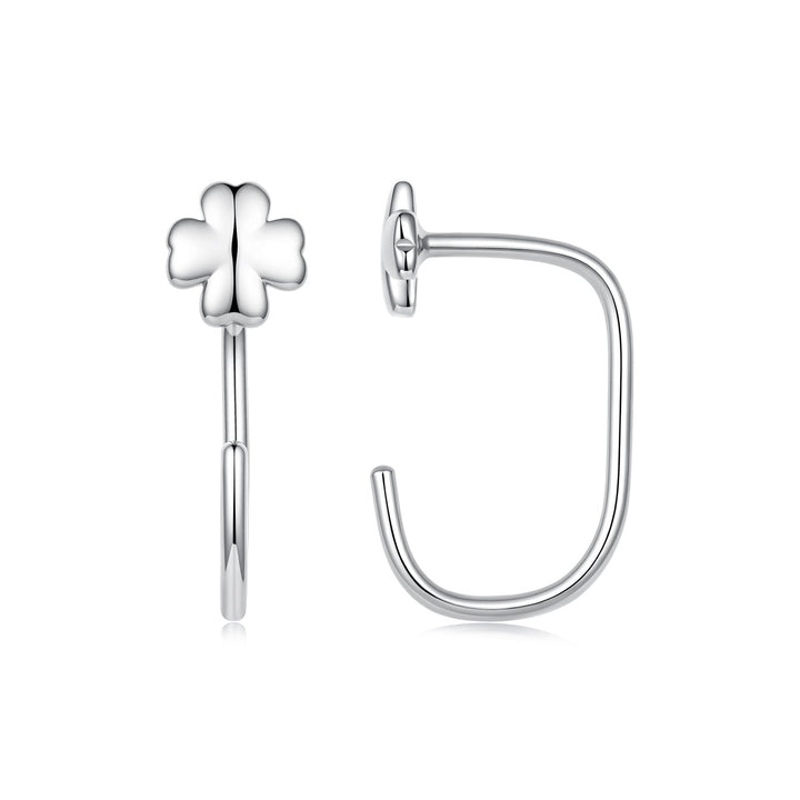 S925 Silver Brass and White Gold Plated 1.4cm Earrings for Women