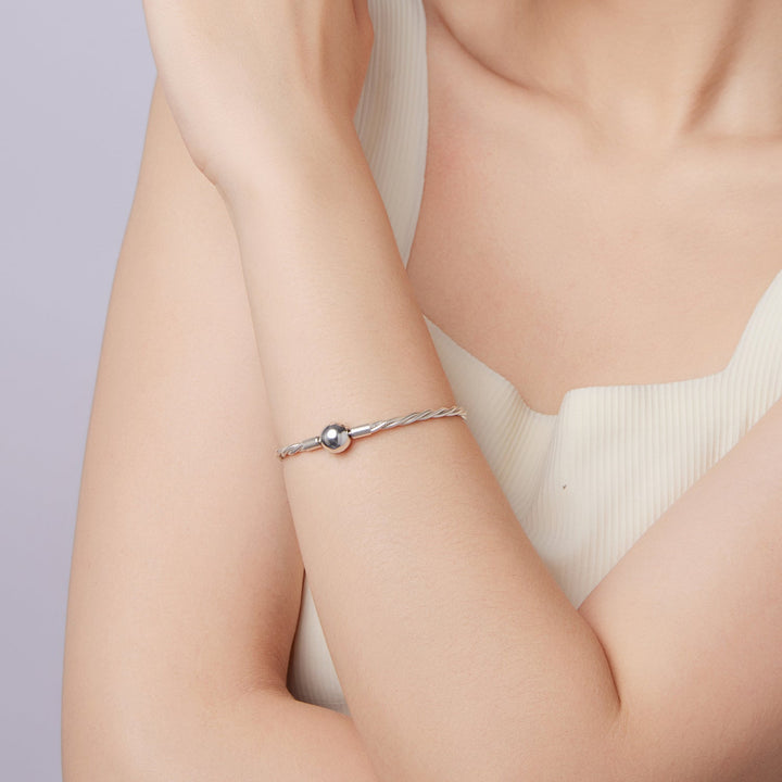 925 Sterling Silver Bracelet 17cm with Oxidized Finish