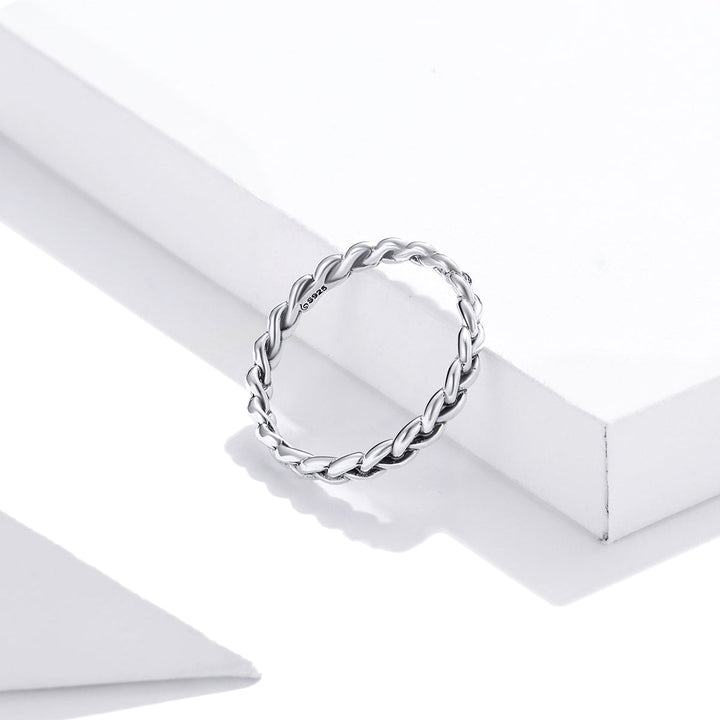 925 Sterling Silver Oxidized 0.20cm Ring Size 9 for Women