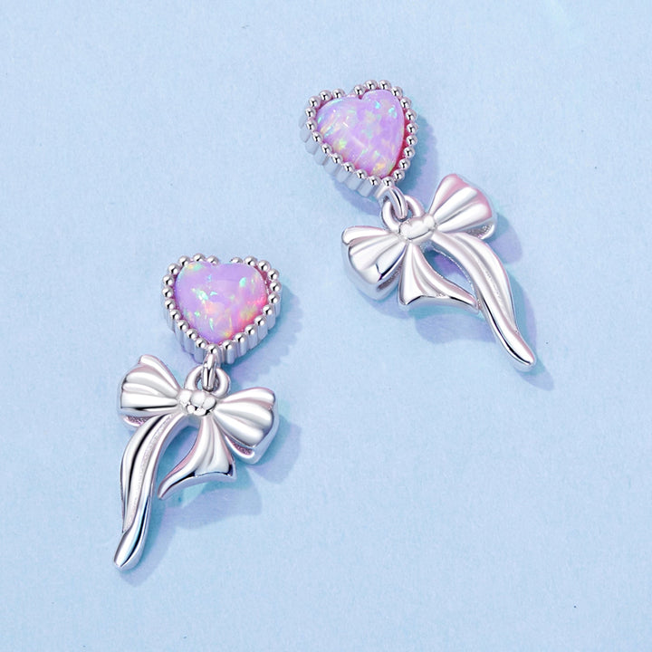 925 Sterling Silver Translucent Opal Earrings for Women