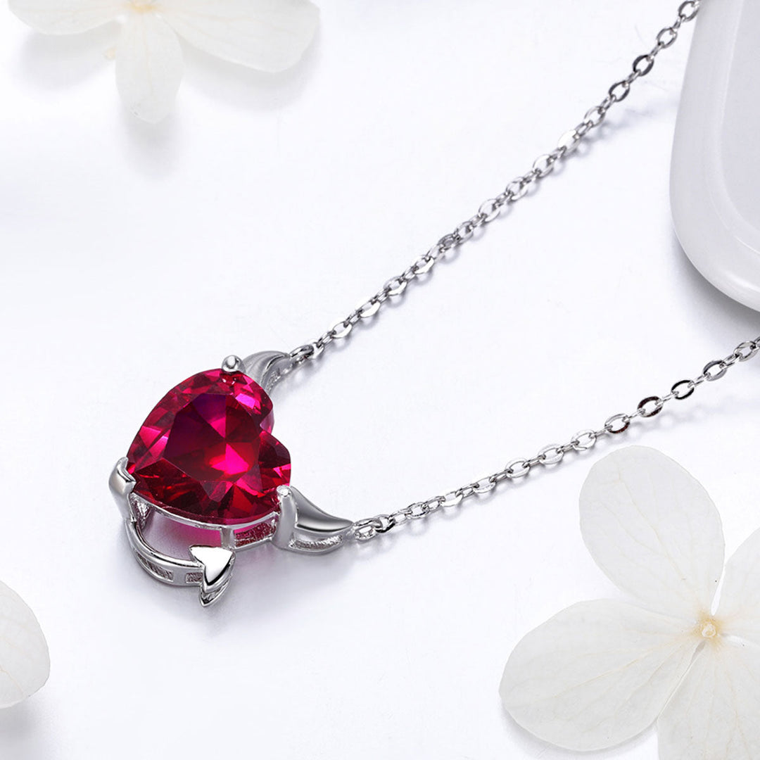 925 Sterling Silver Necklace with 1.5x1.3 cm Pendant for Women