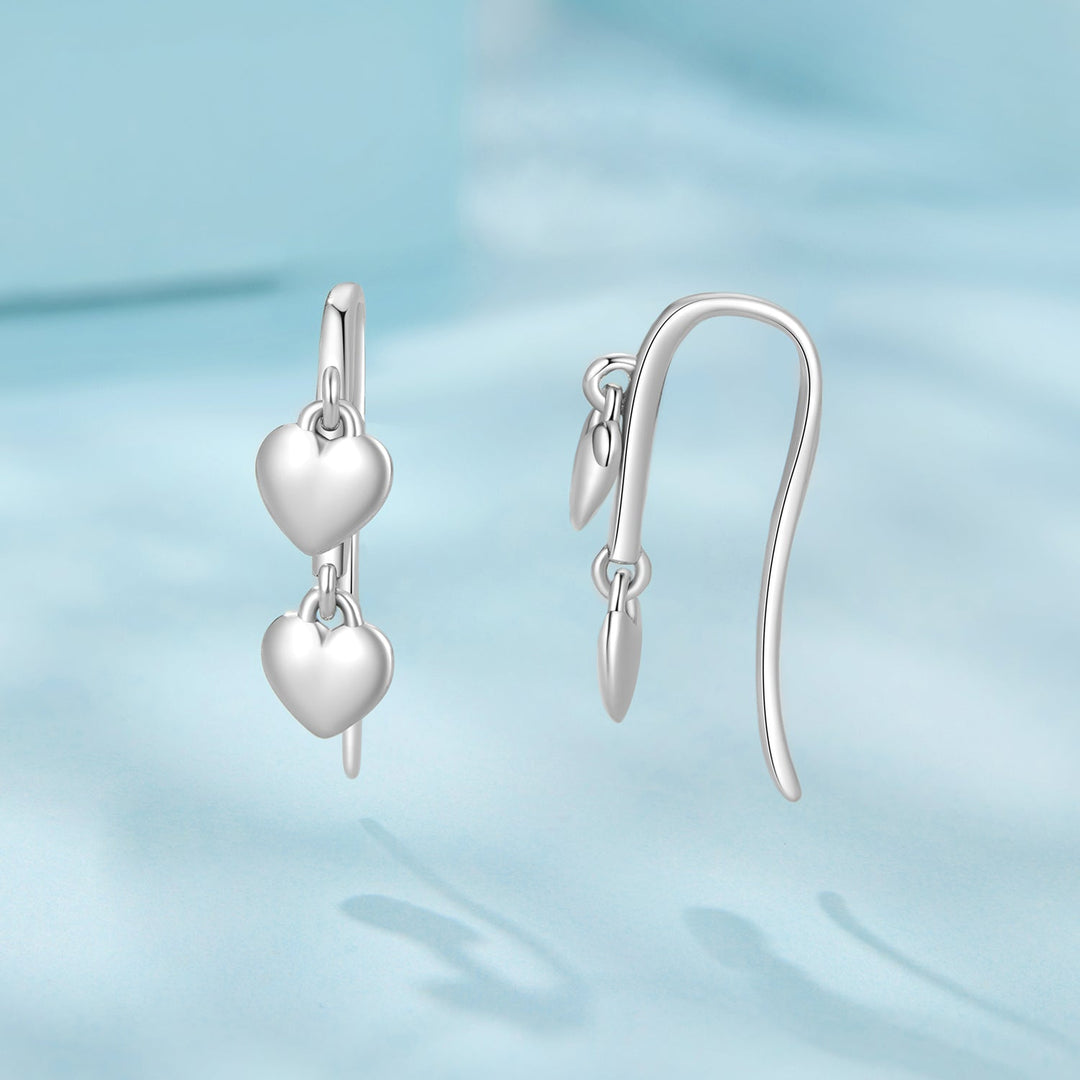 925 Sterling Silver Earrings 1.8*0.5cm for Women