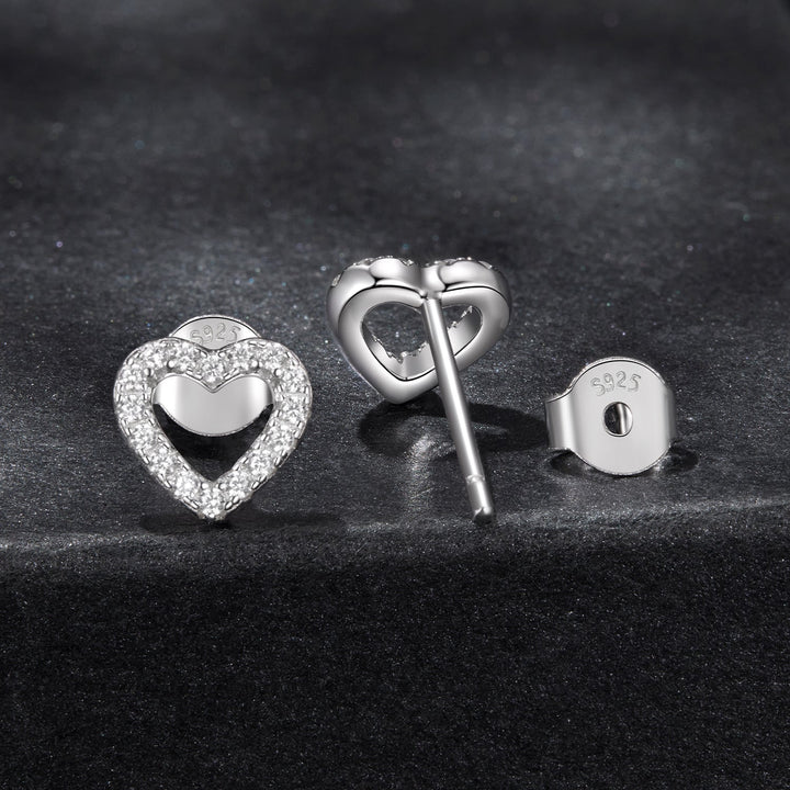 925 Sterling Silver Moissanite 0.10 Carat Earrings for Women