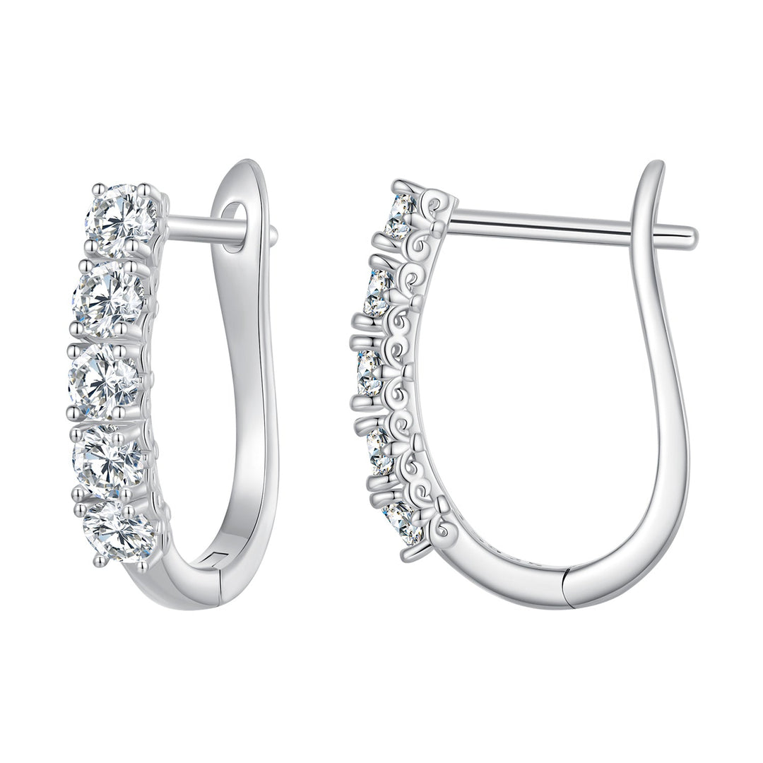 S925 Sterling Silver Moissanite Earrings 0.30 Carat for Women