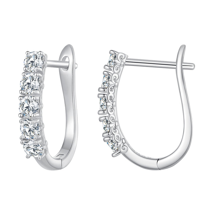 S925 Sterling Silver Moissanite Earrings 0.30 Carat for Women