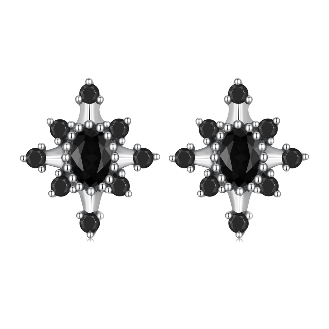 925 Sterling Silver Earrings with Pavé Setting CZ, Size 0.8*0.7cm for Women