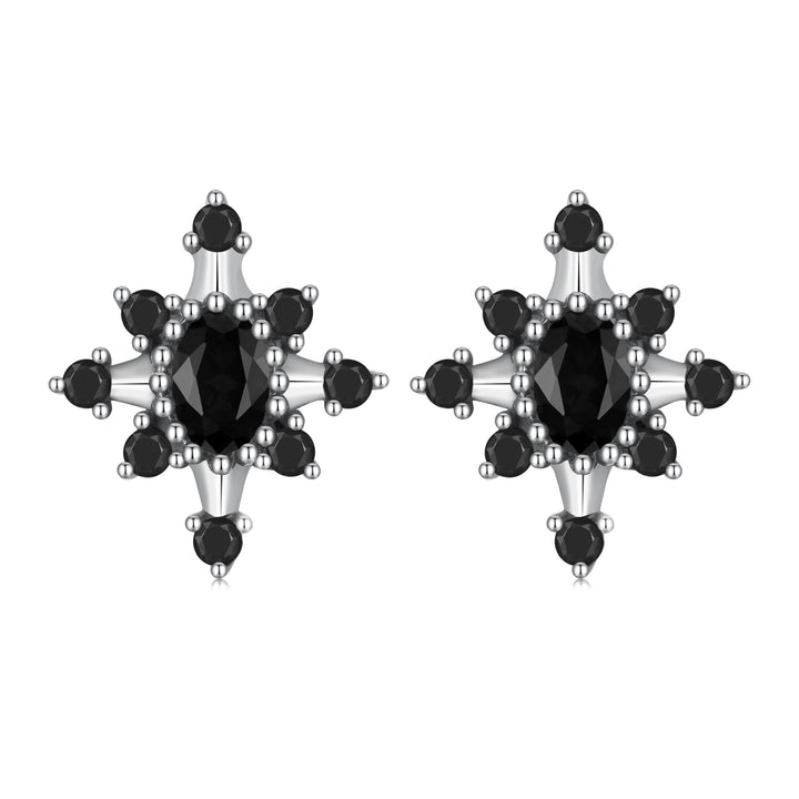 925 Sterling Silver Earrings with Pavé Setting CZ, Size 0.8*0.7cm for Women