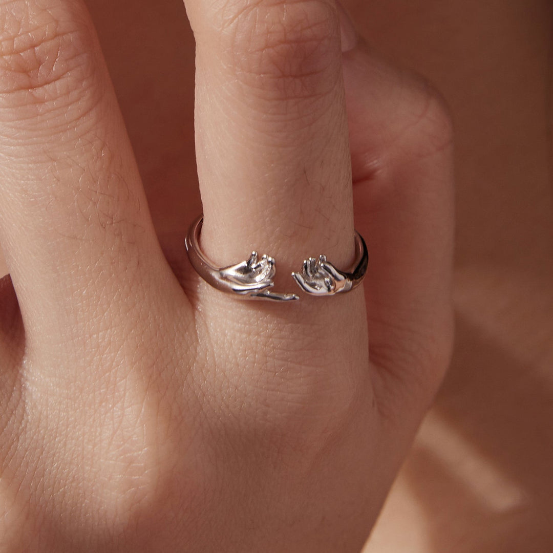 925 Sterling Silver Plated White Gold Ring for Women