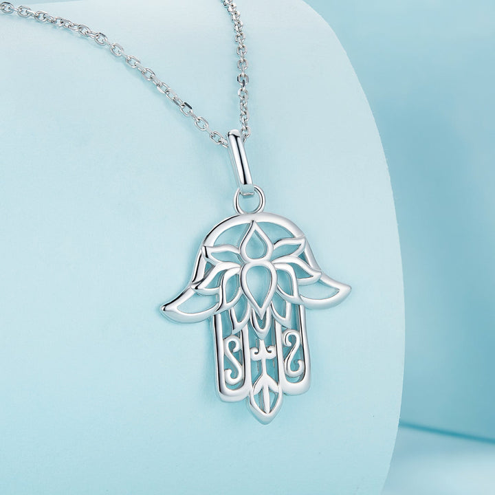 S925 Sterling Silver Plated Platinum Adjustable Necklace for Women