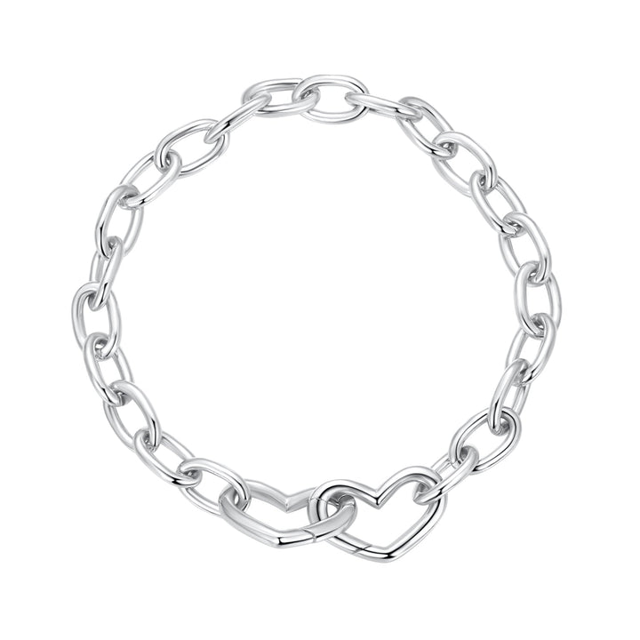 925 Sterling Silver Plated White Gold 19.0 cm Bracelet