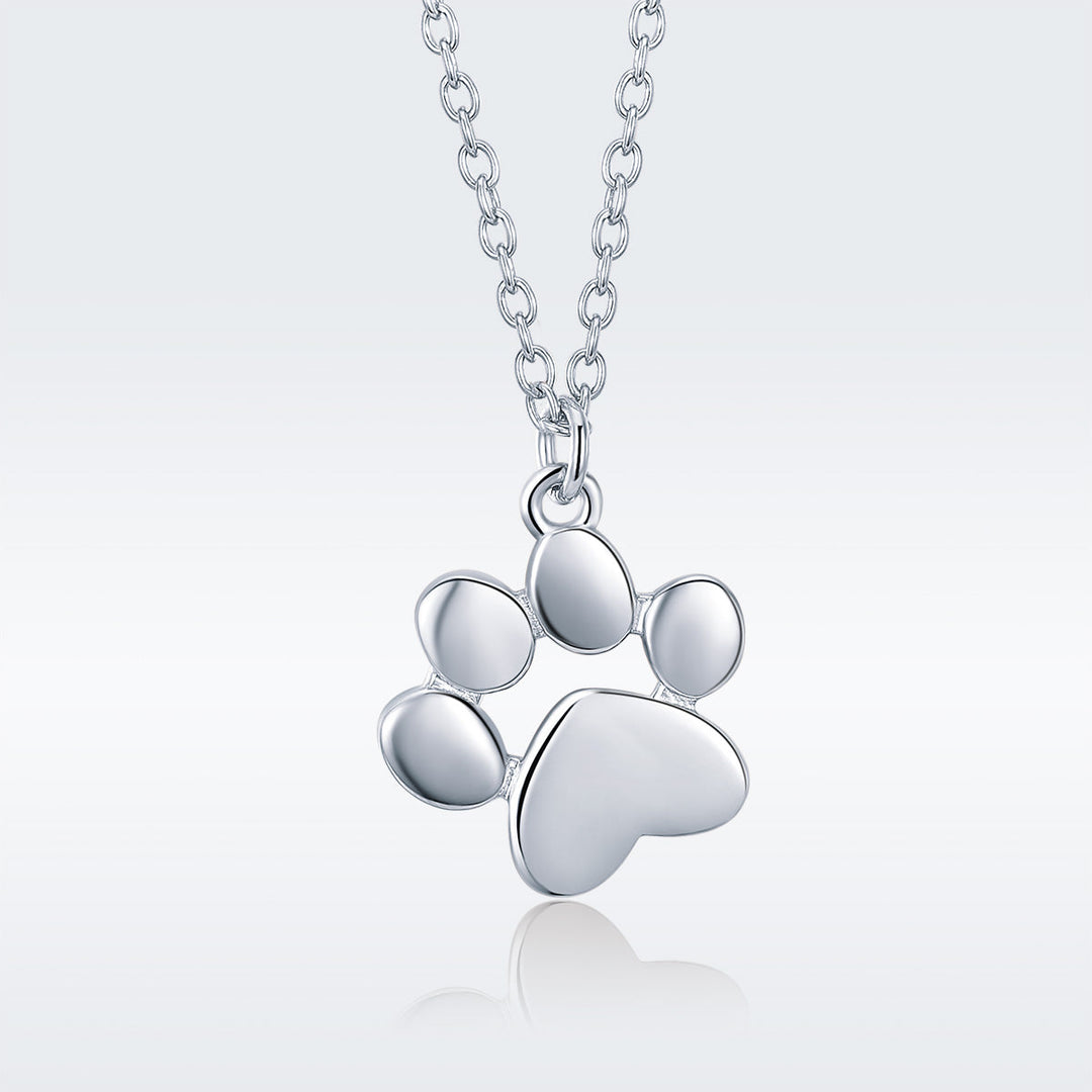 925 Sterling Silver Necklace with SCN Pendant 1.5x1.4cm for Women