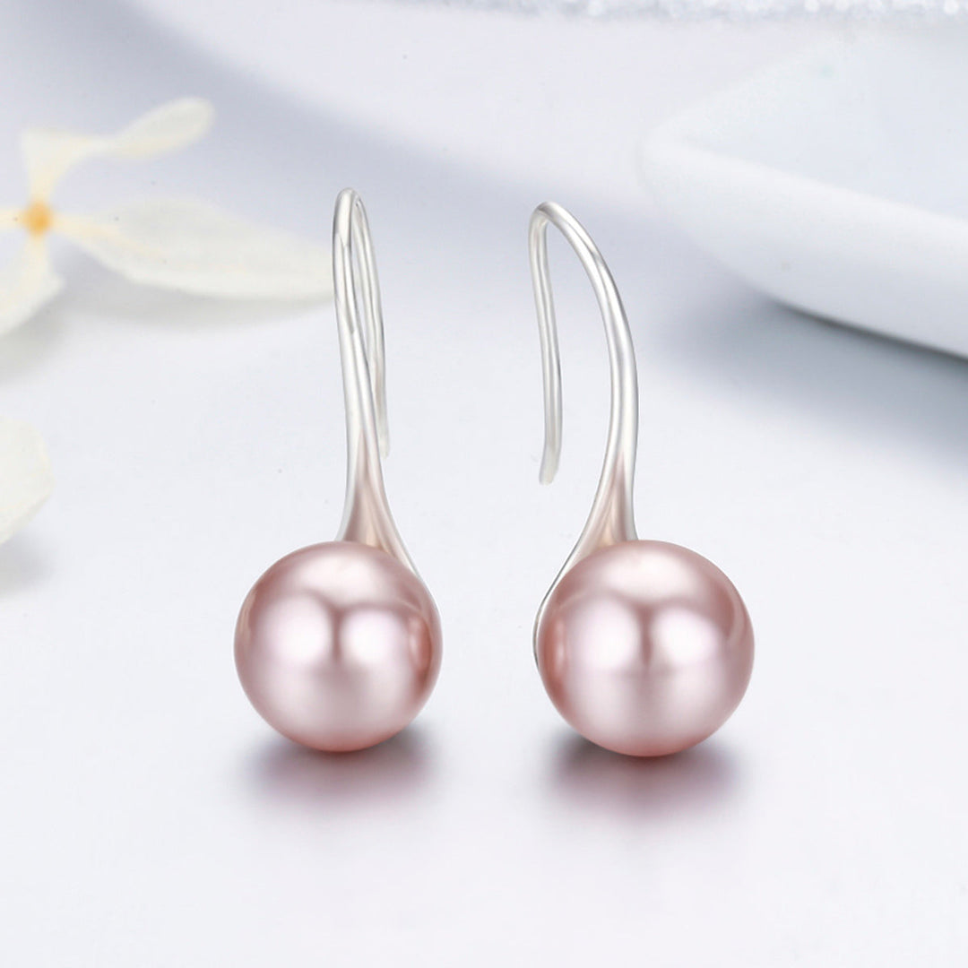 925 Sterling Silver Oxidized Pearl Earrings for Women
