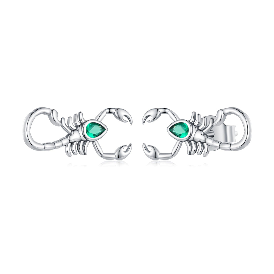 925 Sterling Silver Earrings with Pavé Setting CZ and Oxidized Finish for Women