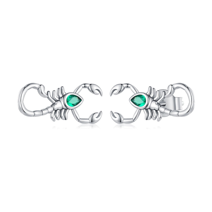 925 Sterling Silver Earrings with Pavé Setting CZ and Oxidized Finish for Women