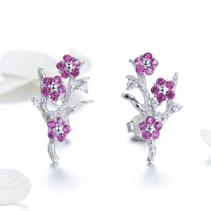 925 Sterling Silver Earrings with Pavé Setting CZ for Women