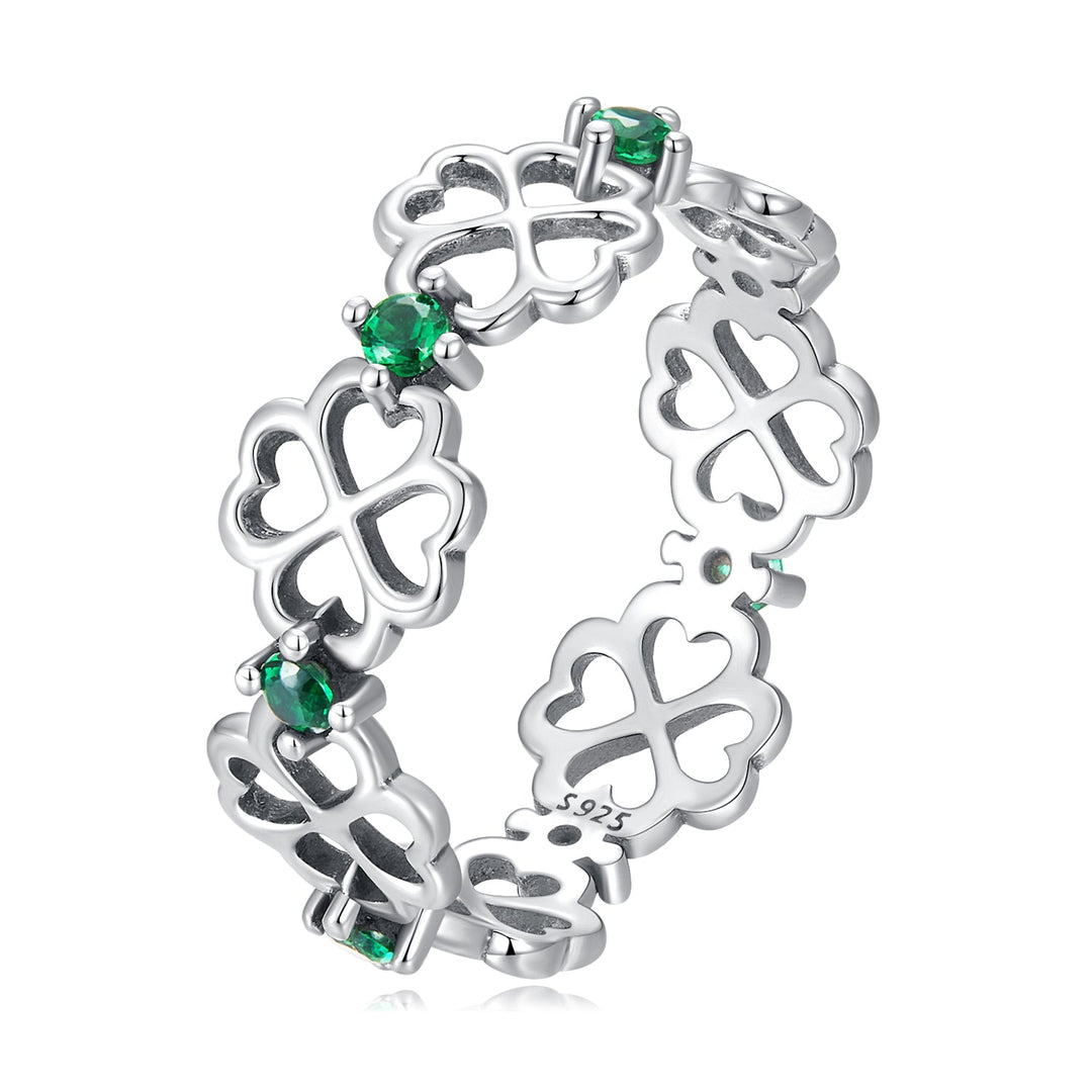 925 Sterling Silver Oxidized Size 6.0 Ring with Pavé CZ for Women