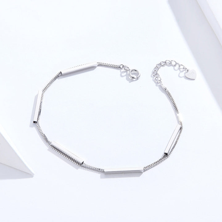 925 Sterling Silver Bracelet 20cm for Women