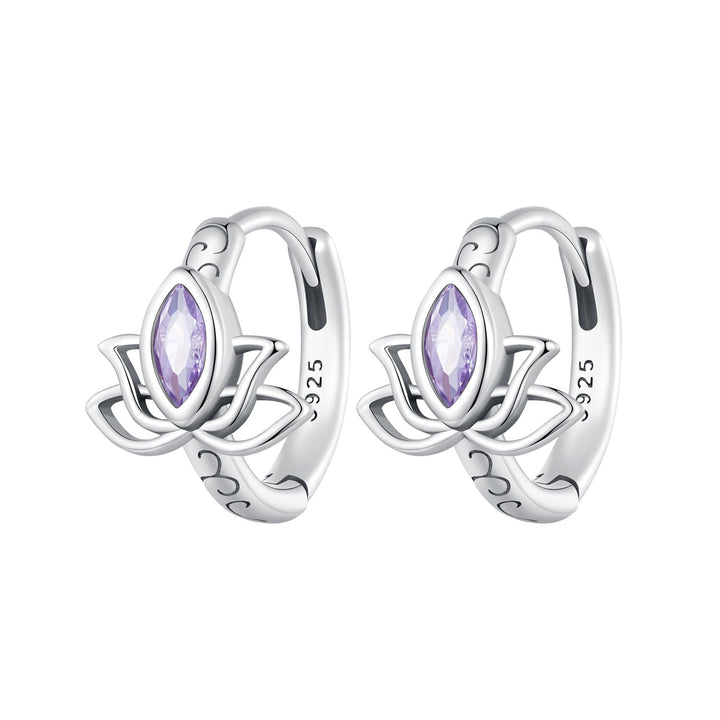 925 Sterling Silver Earrings with Pavé Setting CZ - 1.3x1.0cm - Oxidized Silver for Women
